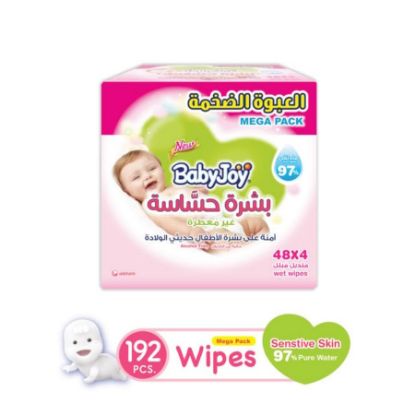 Picture of BABY JOY WIPES SENSITVE FRAG FREE 6 X ( 4 X 48 ) 4407