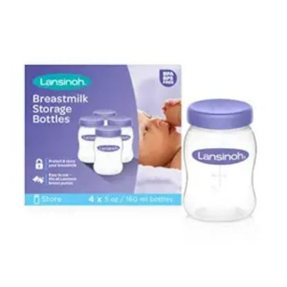Picture of LANSINOH BREASTMILK STORAGE BOTTLES (PACK OF 4)