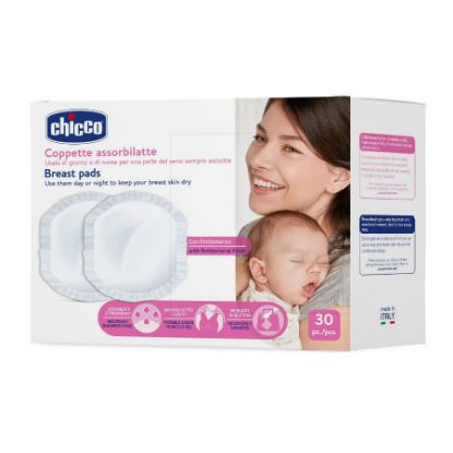 Picture of CHICCO ANTI BAC NURSING PADS 30 PCS 61779#