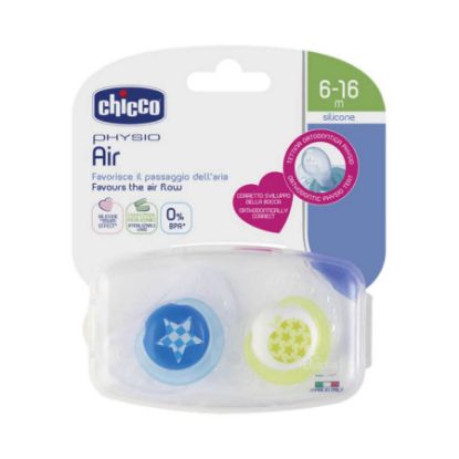 Picture of CHICCO SOOTHER PHYSIO AIR 6-16 M LATEX 2 PC 59379