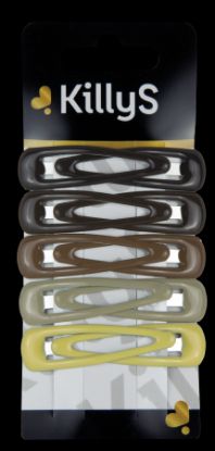 Picture of GLAMOUR  HAIR SNAP CLIPS MIX BROWN 10 PCS 310