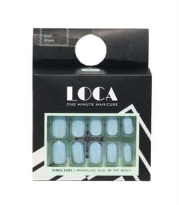 Picture of LOCA NAILS BABY BLUE OVAL SHAPE  NO.17     0215