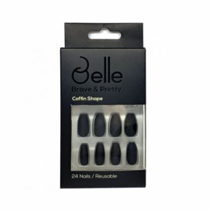 صورة أظافر صناعية بحافة مربعة