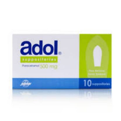 Picture of ADOL 500 MG 10 SUPP