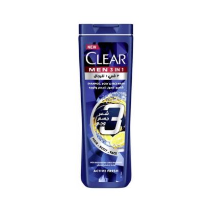 Picture of CLEAR 3IN1 ACTIVE FRESH ANTI DANDRUFF HAIR AND SKIN, SHAMPOO
