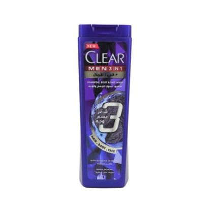 Picture of CLEAR FOR MEN 3IN1 SHAMPOO, BODY &FACE WASH 400 ML