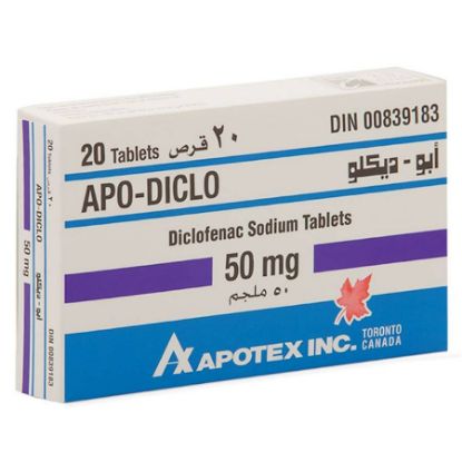 Picture of APO DICLO 50 MG 20 TAB