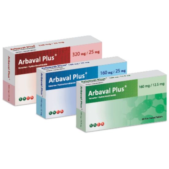 Picture of ARBAVAL PLUS 160/12.5MG 28TAB
