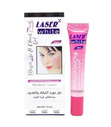 Picture of LASER WHITE PINK GEL 15 G #5799