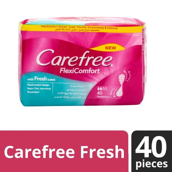 Picture of CAREFREE FLEXI COMFORT FRESH 24X40 PANTYLINERS 56429 - 4039