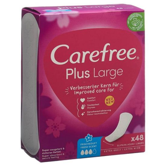 Picture of CAREFREE PLUS LARGE MEGA PACK  64 PANTY LINERS - 7483