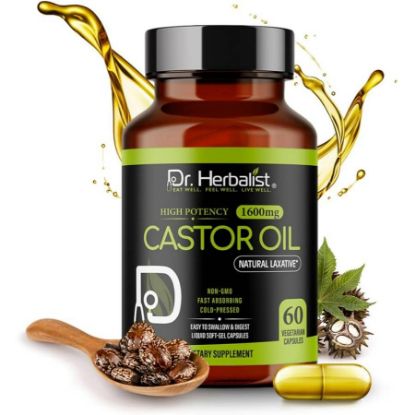 صورة زيت خروع 60 كبسول