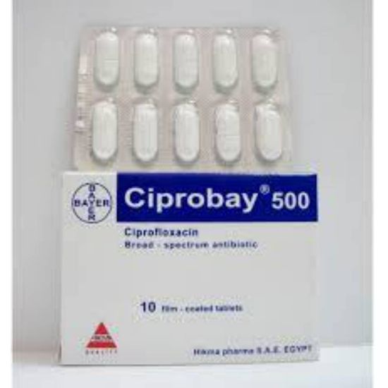Picture of CIPROBAY 500 MG 10 TAB