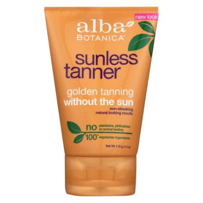 Picture of ALBA BOTANICA SUNLESS TANNER GOLDEN TANNING 113G