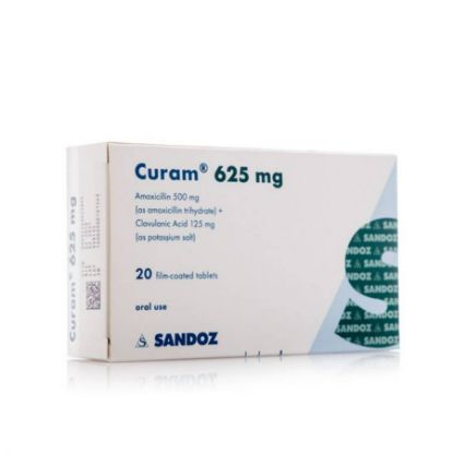 Picture of CURAM ANTI-BIOTIC 625MG 20TAB