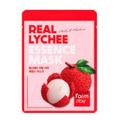 Picture of FARMSTAY REAL LYCHEE ESSENCE MASK SHEET 23ML