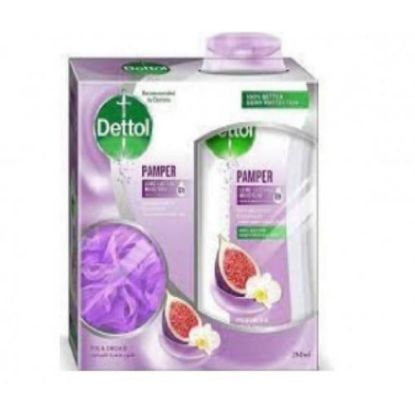 صورة ديتول غسول للجسم بالتين 250 مللي مع ليفة
