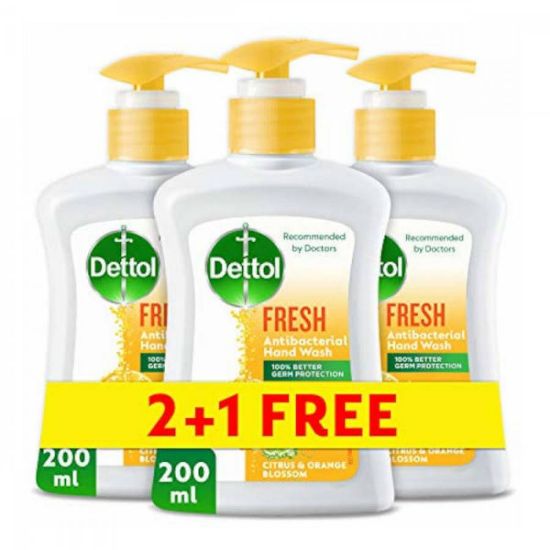 Picture of DETTOL HAND WASH FRESH 200ML 2+1 FREE - 4447