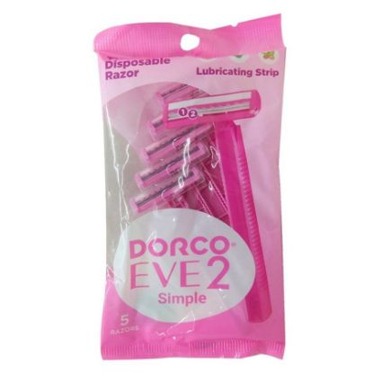 Picture of DORCO DISPOSABLE RAZOR,12PCS IN BAG(8+4):TNB200 PK-12P-PINK