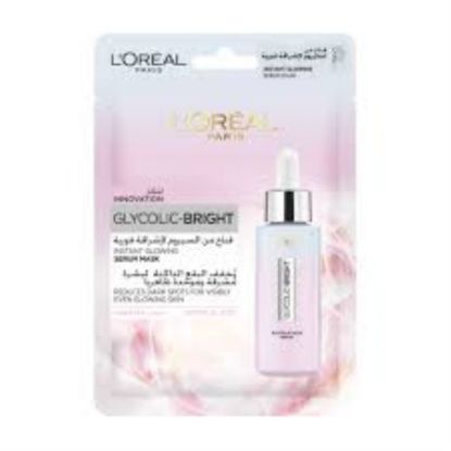 Picture of LOREAL PARIS GLYCOLIC BRIGHT INSTANT GLOWING SERUM MASK  033