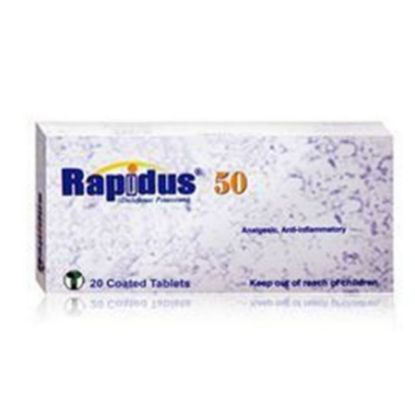 Picture of RAPIDUS 50 MG 20 TAB