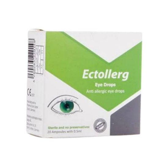 Picture of ECTOLLERG  EYE DROPS 0.5 ML 20 AMPOULES