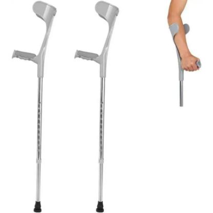 Picture of ALUMINUM CRUTCHES OPEN FOR ELBOW 2PCS H0006P