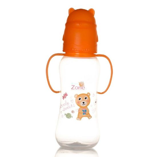 صورة BABY ZONE PLASTIC BOTTLE 240 ML BLF 8530 رضاعة بيدين متحركة