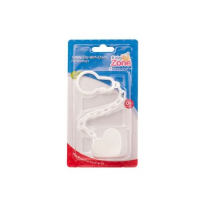 Picture of BABY ZONE SAFETY CLIP WITH CHAIN FOR SOOTHERS 8177#