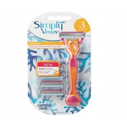 صورة جيليت سيمبلي فينوس ماكينة حلاقة شفرات بديلة غير قابلة للصدأ