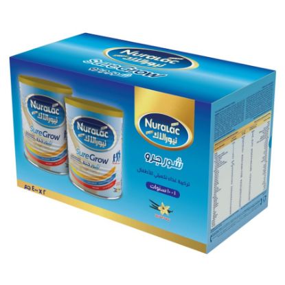 Picture of NURALAC PLUS SURE GROW VANILLA FLAVOR 400G X 12 PCS 1133