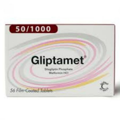 Picture of GLIPTAMET 50 / 1000 MG 56 TAB