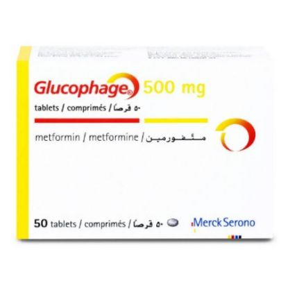 Picture of GLUCOPHAGE 500 MG 50 TAB