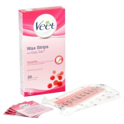 Picture of IMMAC VEET WAX STRIPS NORMAL SHEA BUTTER BERRY 20 PCS X 12 -
