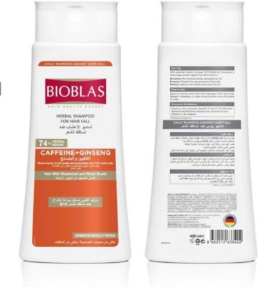 Picture of BIOBLAS SHAMPOO WITH CAFFEINE AND GINSENG 400 ML3402