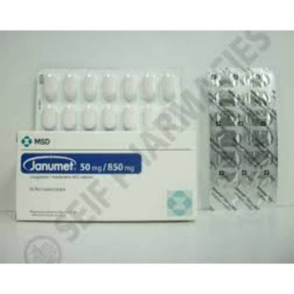 Picture of JANUMET 50 MG/ 850 MG 56 TAB