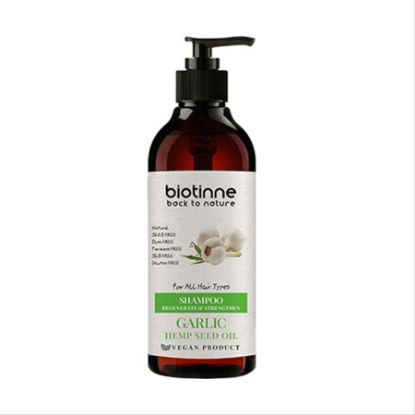 Picture of BIOTINNE GARLIC HEMP SEED OIL SHAMPOO 400 ML