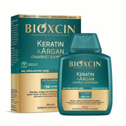 Picture of BIOXCIN KERATIN & ARGAN REPAIRING HAIR CARE SHAMPOO  300 ML