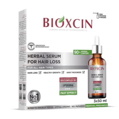 Picture of BIOXCIN HERBAL  HAIR LOSS SERUM  3*50 ML  5698