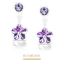 Picture of BLOMDAHL EARRINGS PENDANT FLOWER VIOLET  MP 0917