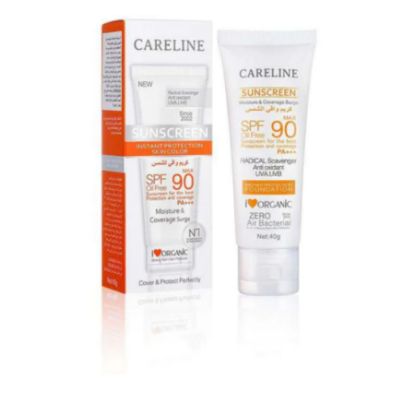 Picture of CARE LINE SUNSCREEN CREAM SPF 90 MAX SPF 40 GM