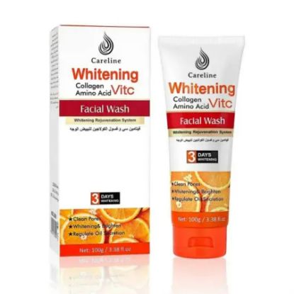 Picture of CARE LINE VITAMIN C AND COLLAGEN WHITENING FACIAL WASH 100 G