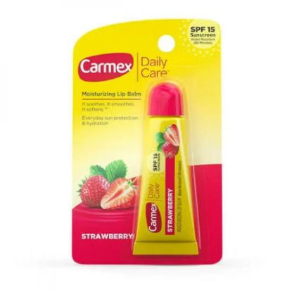 Picture of CARMEX STRAWBERRY LIP BALM IN TUBE 10 GM