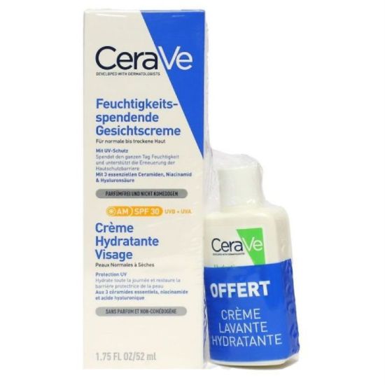صورة [3433425450780] سيرافي لوشن مرطب للوجه بعامل حماية SPF30+ كريم تنظيف