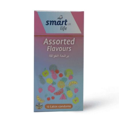 Picture of SMART LIFE ASSORTED FLV  12 CONDOMS #0325