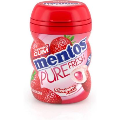 Picture of MENTOS STRAWBERRY GUM 10 PIECES