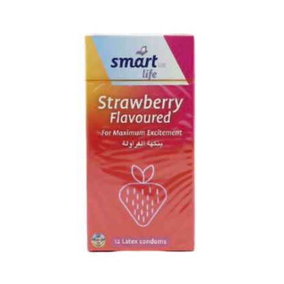 Picture of SMART LIFE STRAWBERRY  12 CONDOMS #0301