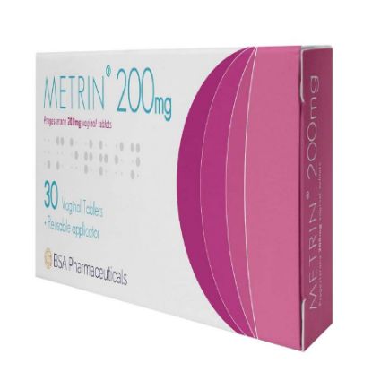 صورة ميترين 200 ملجم 30 قرص مهبلي