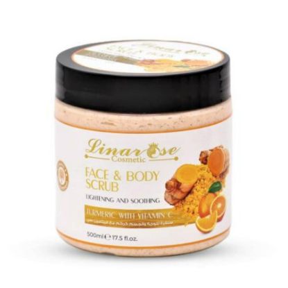Picture of LINAROSE FACE & BODY SCRUB TURMERIC WITH VITAMIN C 500 ML