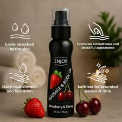 Picture of ENJOY MASSAGE & BODY OIL STRAWBERRY CHERRY 175 ML 4380